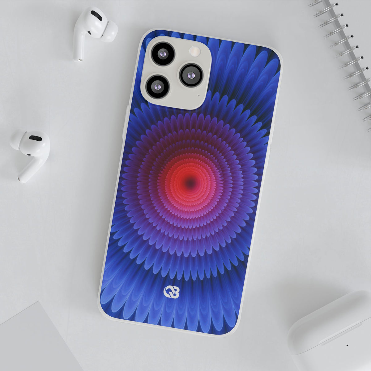 Radial Spectrum Bloom · Lite Phone Case for iPhone ·  Blue