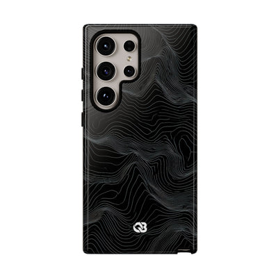 Obsidian Contour Elevation · Tough Phone Case for Samsung · Black
