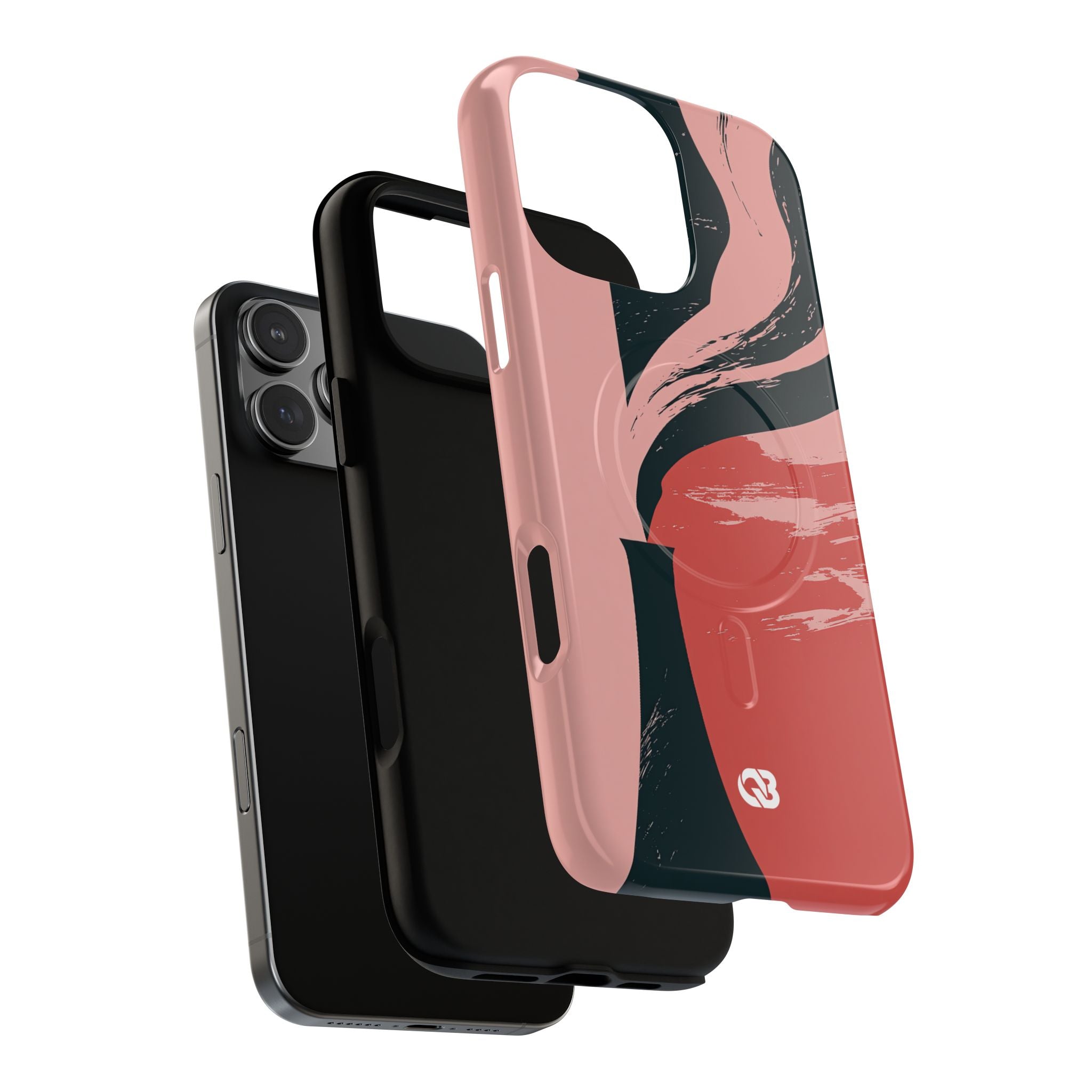Pink Tough 2.0 Magsafe Phone Case for iPhone - Cinder Rose Plume