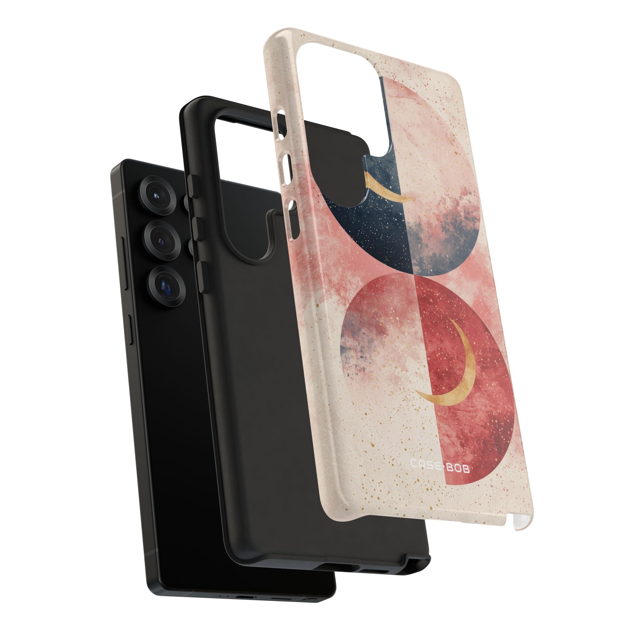 Golden Crescent Circles Samsung S25 Ultra Case - Tough