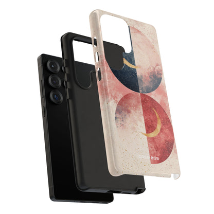 Golden Crescent Circles Samsung S25 Ultra Case - Tough