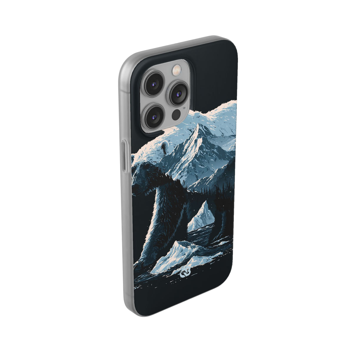 Nordic Arctic Bear · Lite Phone Case for iPhone ·  Black