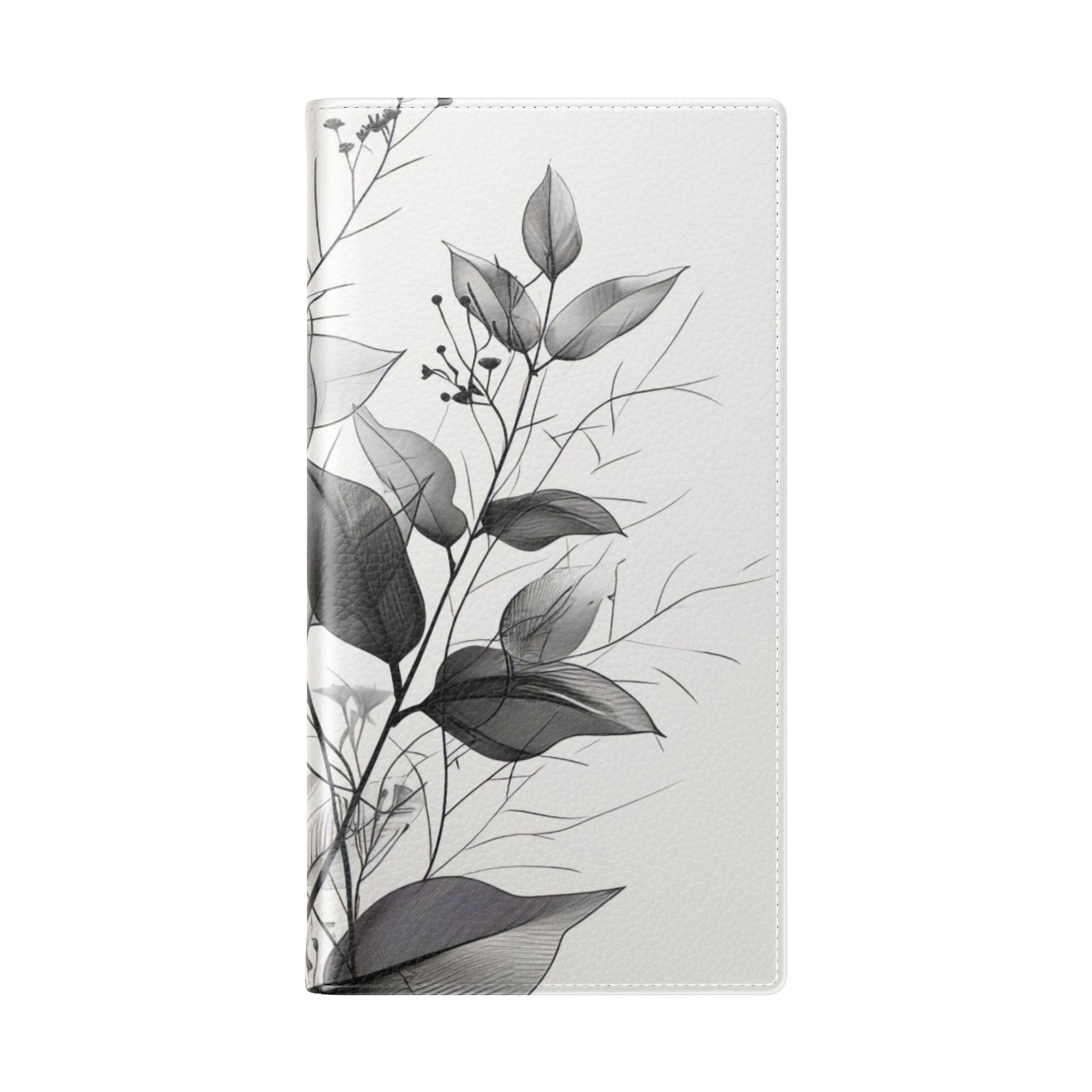 Silver Leaves - Samsung S23 Ultra Case - Wallet