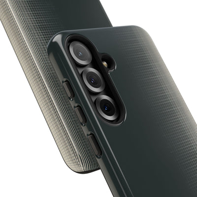 Grey Tough Phone Case for Samsung - Charcoal Tech Grid