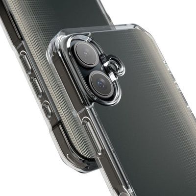 Grey Impact MagSafe Phone Case for iPhone - Charcoal Tech Grid