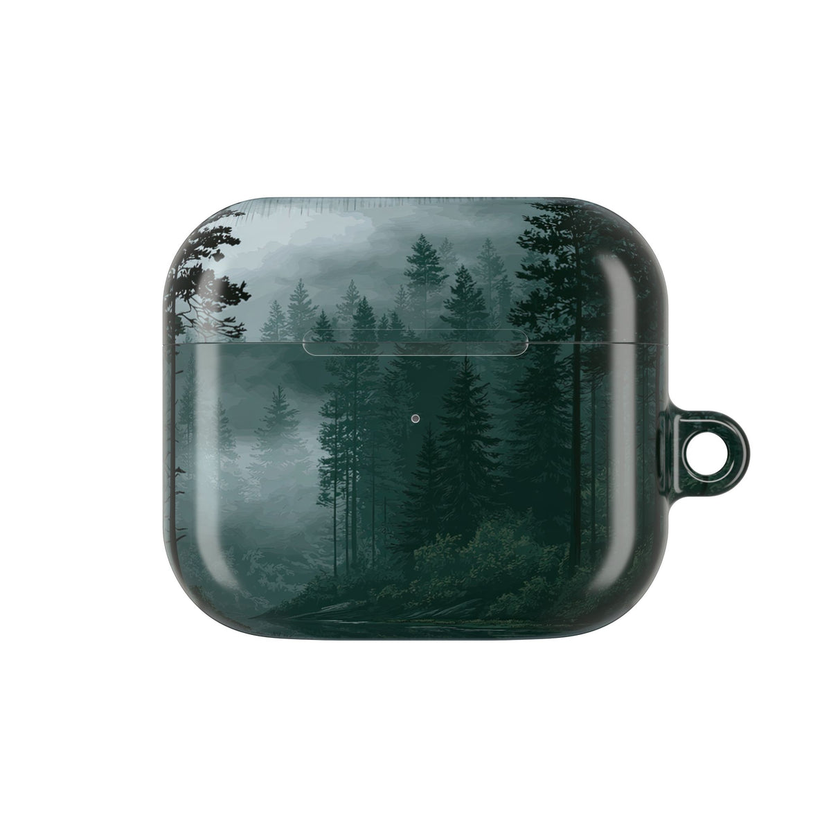 Misty Pine Reflections · Hard Case for AirPods & AirPods Pro · Green