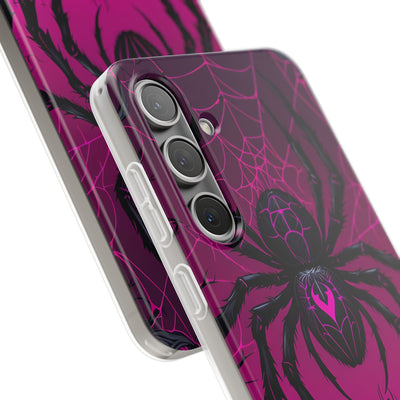 Obsidian Neon Widow · Soft Custodia per Samsung