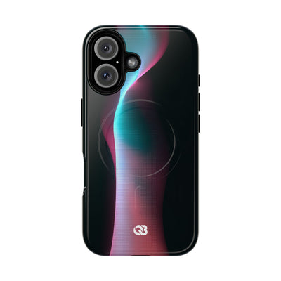 Neon Pixel Flow · Tough 2.0 Magnetic Phone Case for iPhone · Black