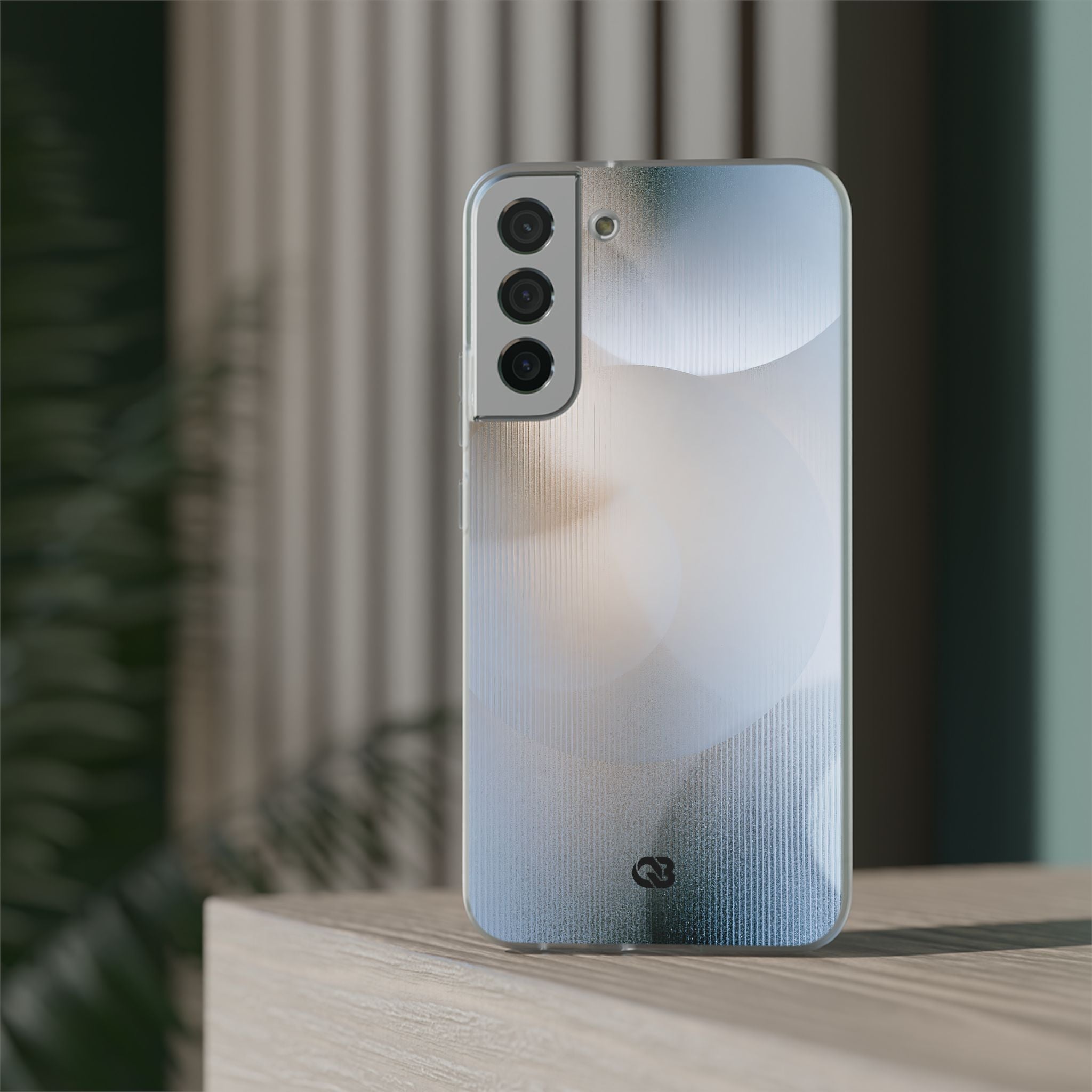 White Lite Phone Case for Samsung - Frosted Ribbed Sphere