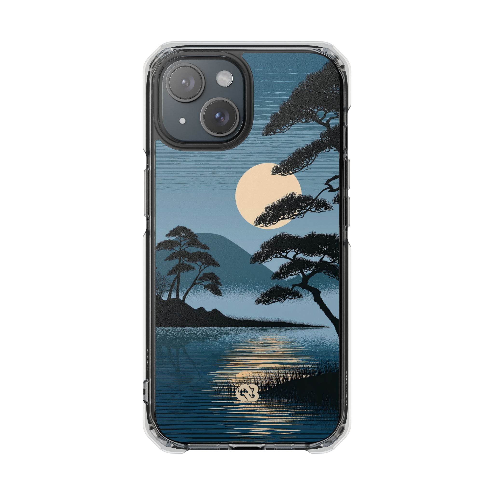 Blue Impact MagSafe Phone Case for iPhone - Midnight Kyoto Pine