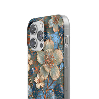 Gilded Blossom Reverie · Lite Phone Case for iPhone ·  Teal