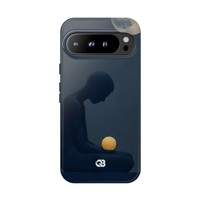 Obsidian Lunar Orb · Tough Handyhülle für Google Pixel