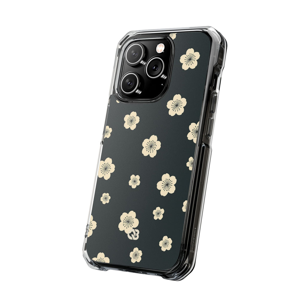 Midnight Sakura Bloom · Clear Impact Magnetic Phone Case for iPhone ·  Black