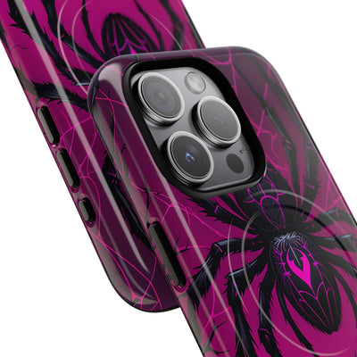 Obsidian Neon Widow · Tough+ Handyhülle für iPhone · Magsafe