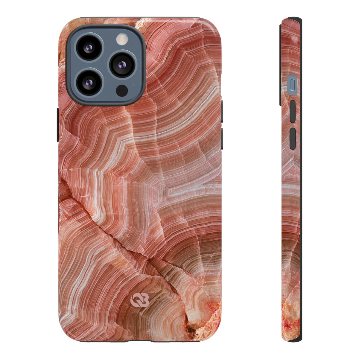 Blushing Rose Strata · Tough Phone Case for iPhone · Pink
