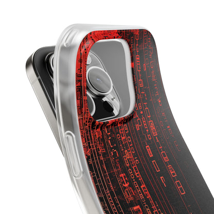 Crimson Glyphs iPhone 16 Pro Case - Soft