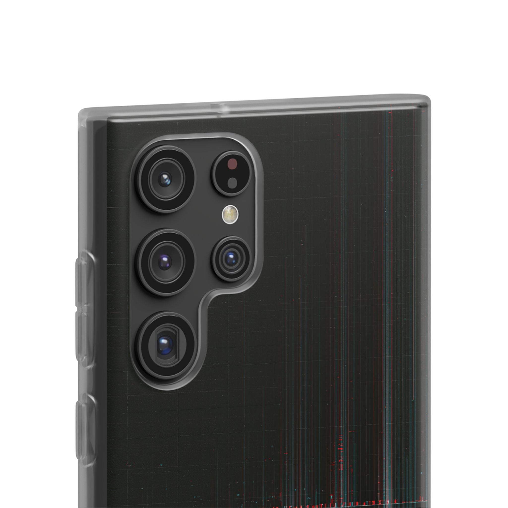Black Lite Phone Case for Samsung - Corrupted Data Stream