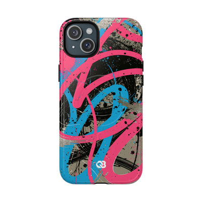 Cyber Splatter Flow · Tough 2.0 Magnetic Phone Case for iPhone · Pink