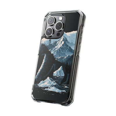 Nordic Arctic Bear · Clear Impact Magnetic Phone Case for iPhone · Black