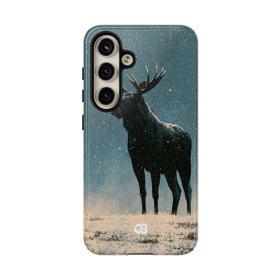 Nordic Boreal Moose · Tough Phone Case for Samsung · Blue