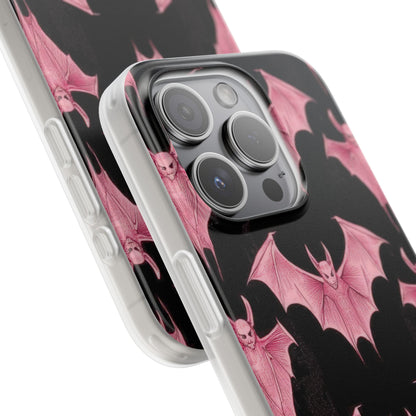 Pink Batwave iPhone 15 Pro Case - Soft
