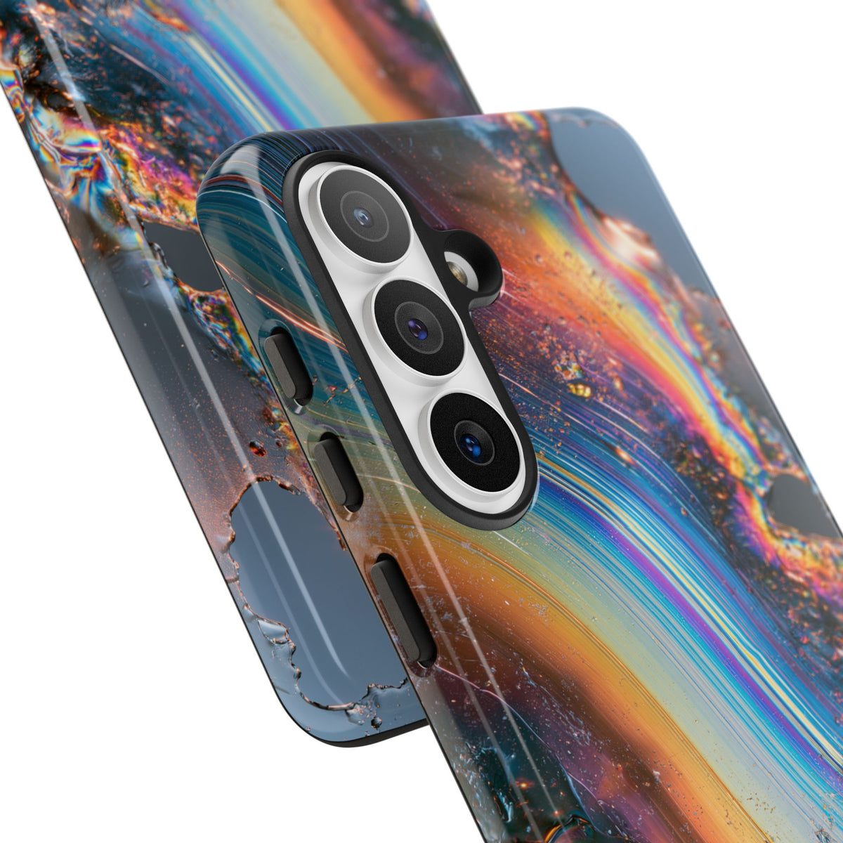 Prismatic Aura Flow · Tough Phone Case for Samsung · Blue