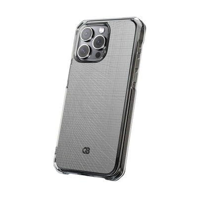 Grey Impact MagSafe Phone Case for iPhone - Chrome Mesh Warp