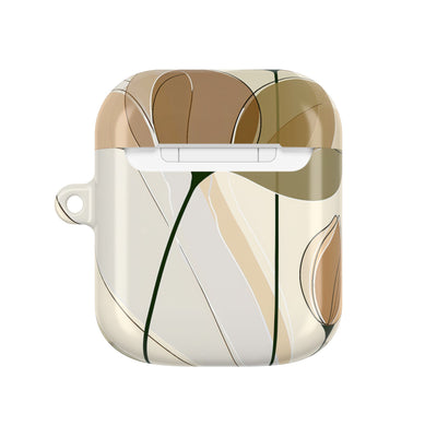 Translucent Petal Contour · Hard Case for AirPods & AirPods Pro · Beige