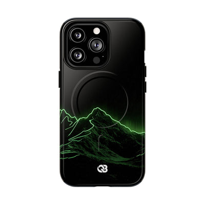 Nordic Mountain Contour · Tough 2.0 Magnetic Phone Case for iPhone · Black