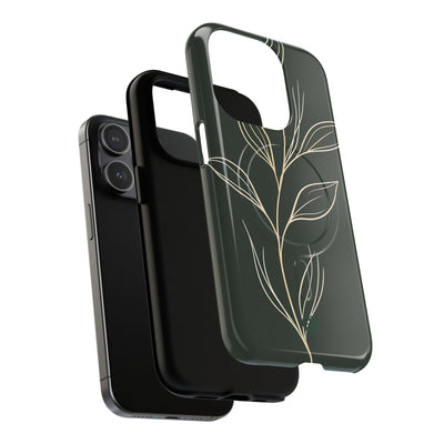 Green Tough 2.0 Magsafe Phone Case for iPhone - Deep Moss Willow