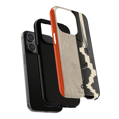 Orange Tough 2.0 Magsafe Phone Case for iPhone - Orange Monolith Rift