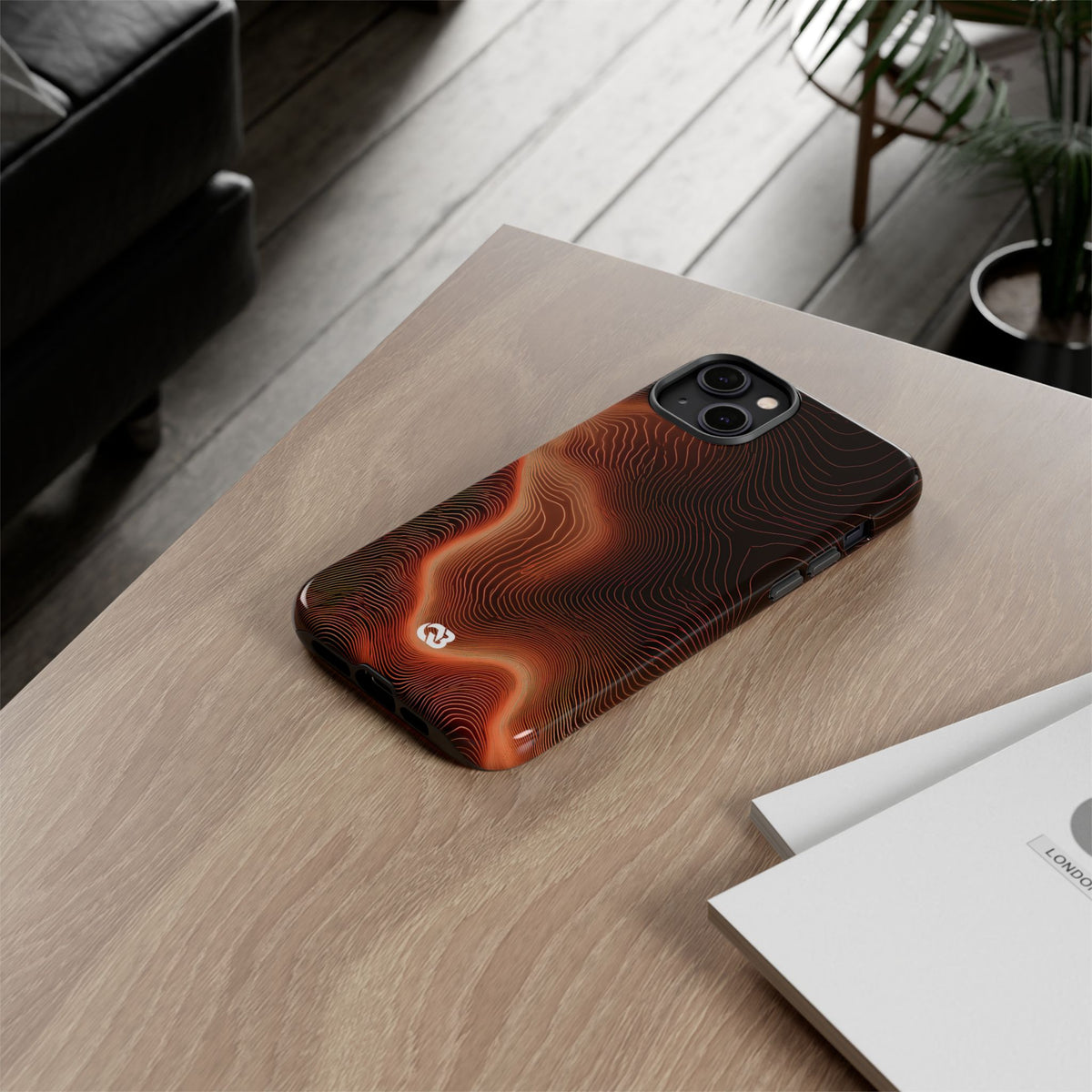 Caldera Ridge · Tough Phone Case for iPhone · Orange