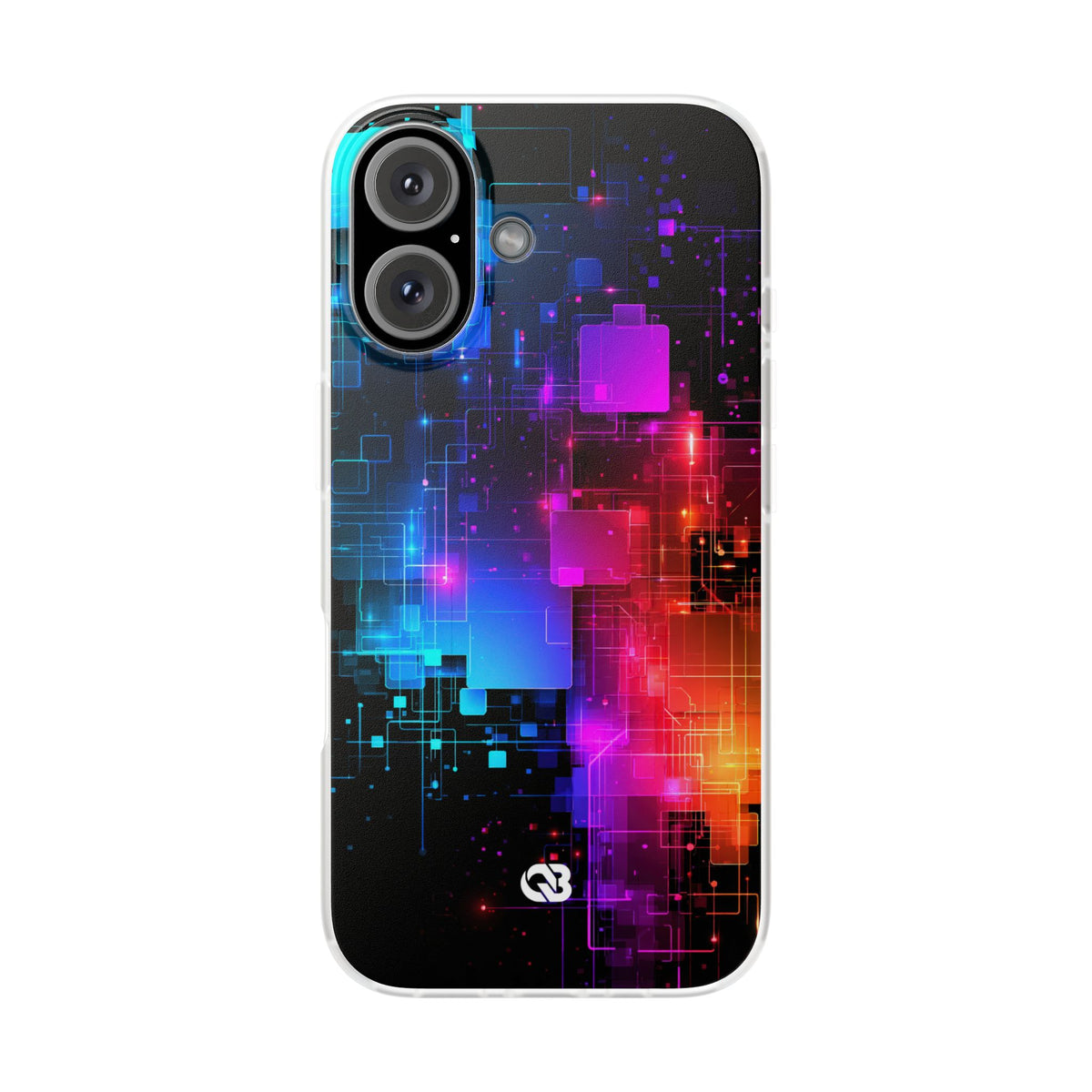 Spectral Circuit Grid · Lite Phone Case for iPhone ·  Black