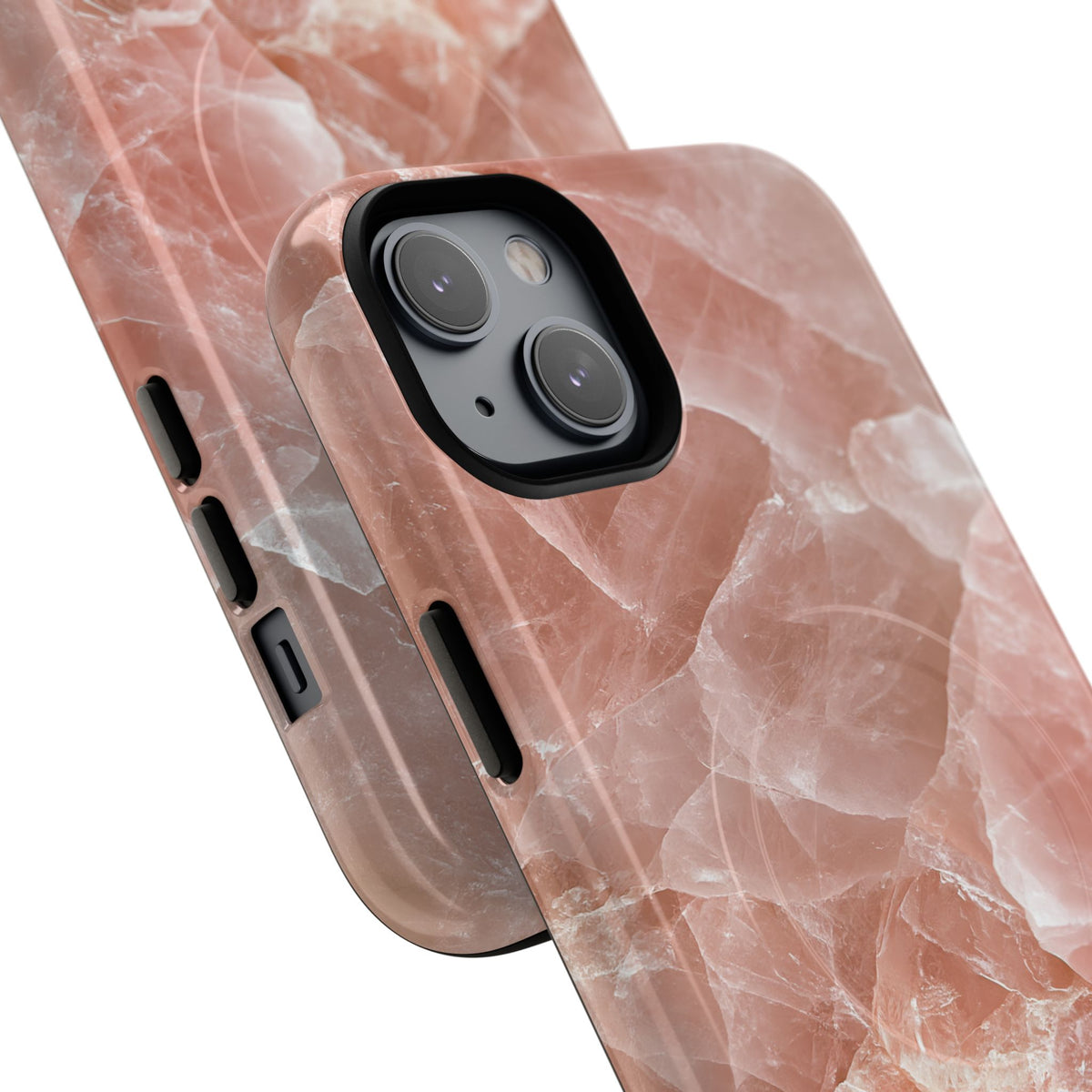 Rose Quartz Facet · Tough 2.0 Magnetic Phone Case for iPhone · Pink