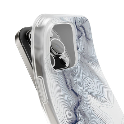 White Lite Phone Case for iPhone - Nordic Ridge Topo