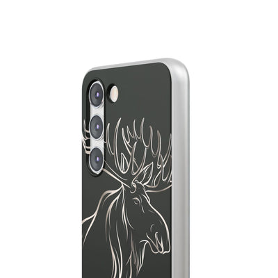 Nordic Moose Contour · Lite Phone Case for Samsung · Black