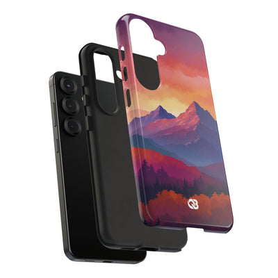 Crimson Mountain Dusk · Tough Phone Case for Samsung