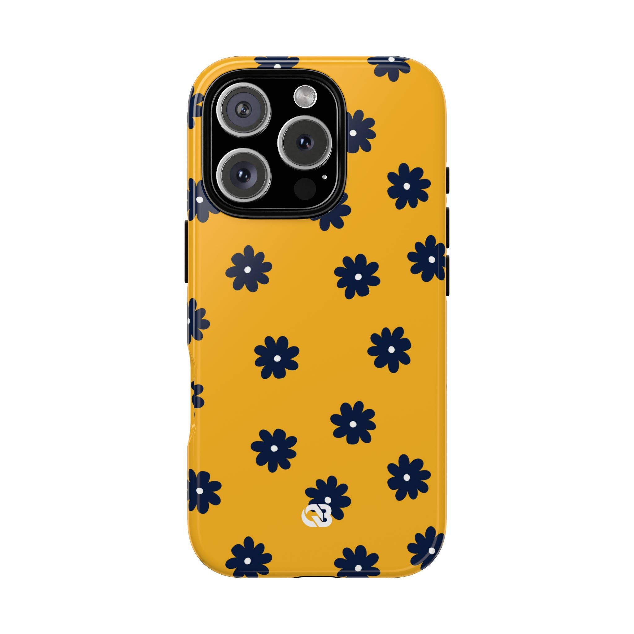 Navy Daisy Mustard · Tough Phone Case for iPhone