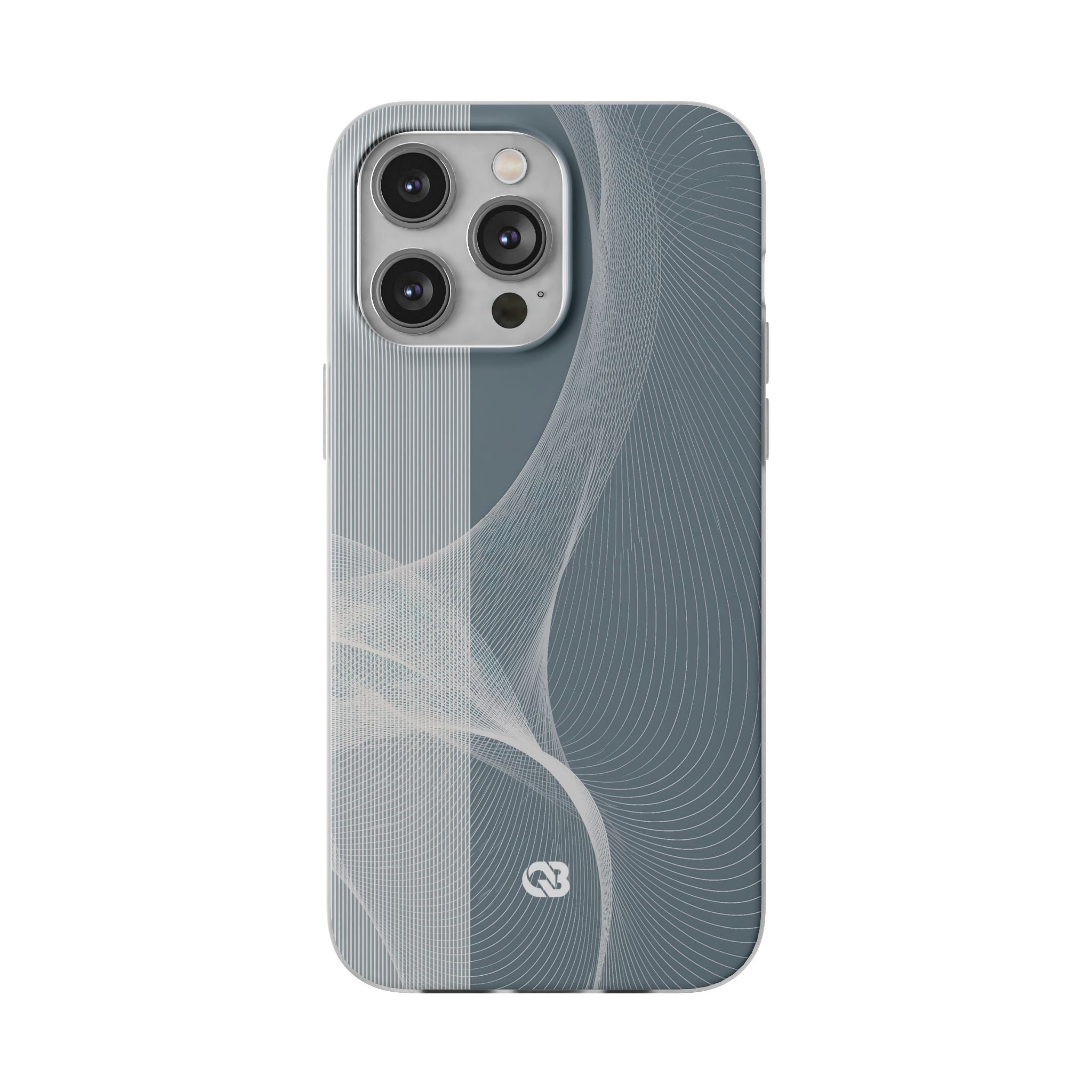 Grey Lite Phone Case for iPhone - Slate Mesh Horizon