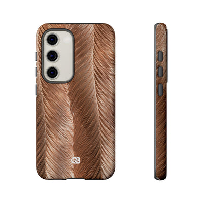 Rose Gold Weave · Tough Phone Case for Samsung · Brown