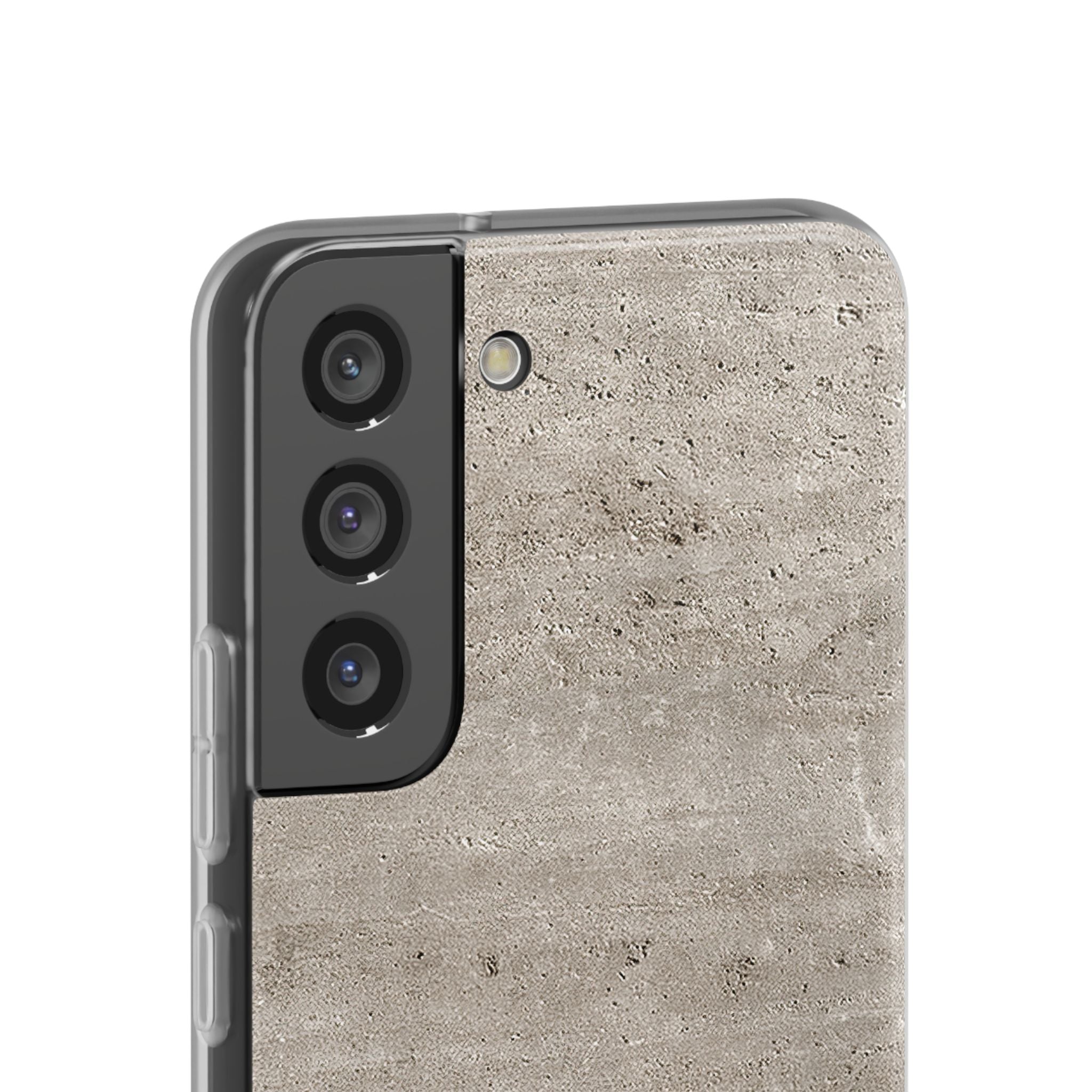 Grey Lite Phone Case for Samsung - Brutalist Stone Grit