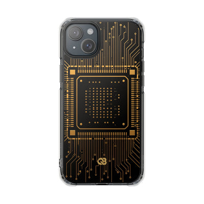 Gold Impact MagSafe Phone Case for iPhone - Cyber Gold Processor