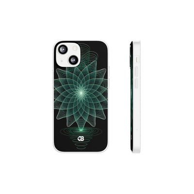 Verdant Harmonic Bloom · Lite Phone Case for iPhone ·  Black
