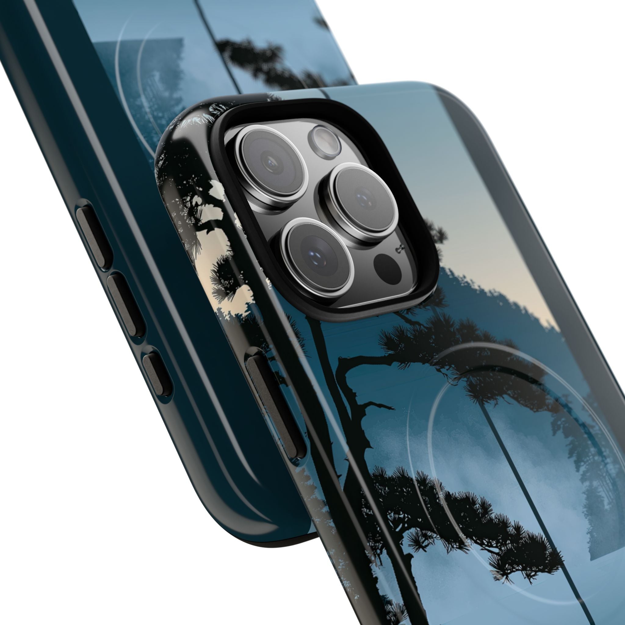 Blue Tough 2.0 Magsafe Phone Case for iPhone - Kyoto Mist Pine