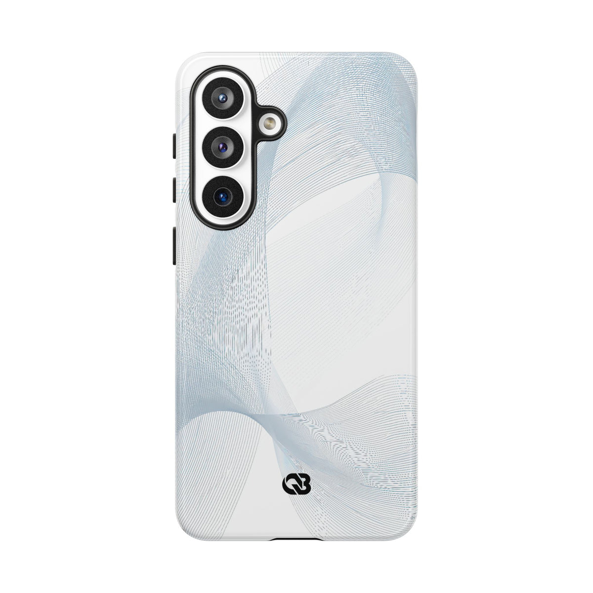 Glacial Contour Waves · Tough Phone Case for Samsung · White