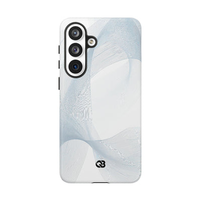 Glacial Contour Waves · Tough Phone Case for Samsung · White