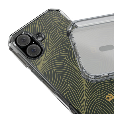 Green Impact MagSafe Phone Case for iPhone - Dark Olive Plume