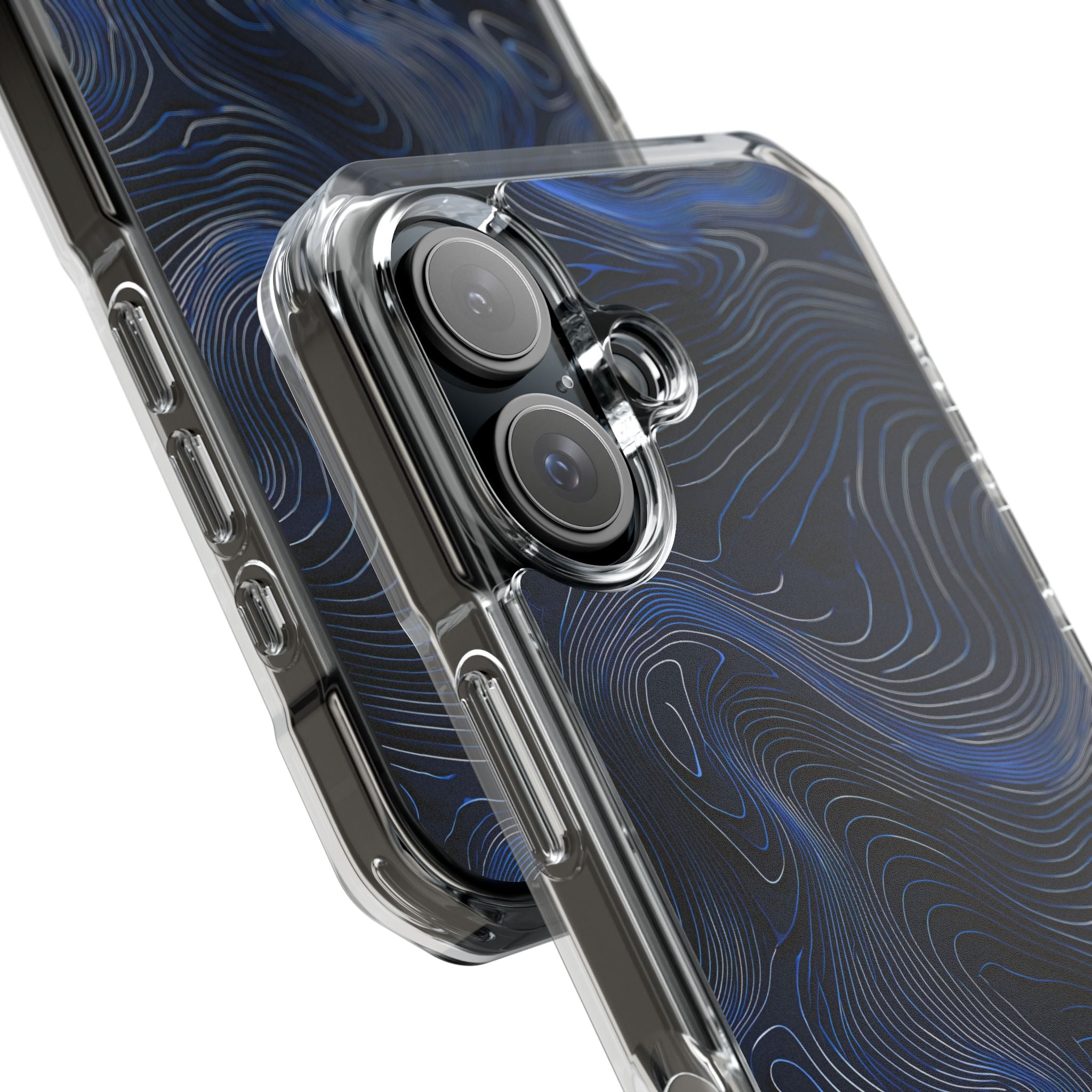Blue Impact MagSafe Phone Case for iPhone - Cobalt Contour Ridge