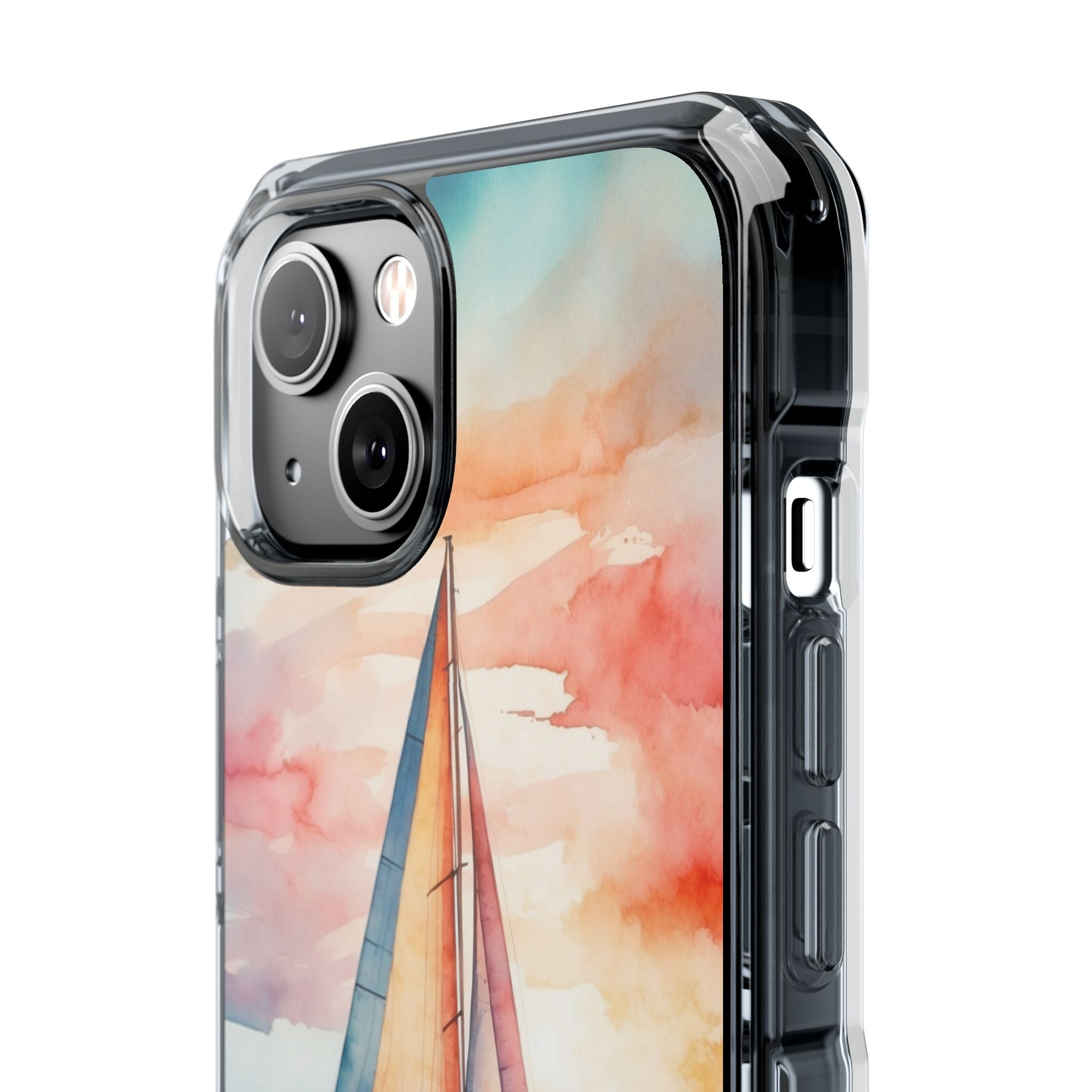 Crimson Horizon Sail · Impact Phone Case for iPhone · Magsafe