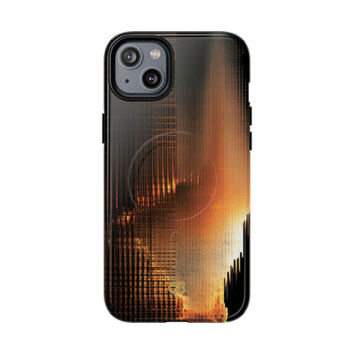 Luminous Grid · Tough 2.0 Magnetic Phone Case for iPhone · Black